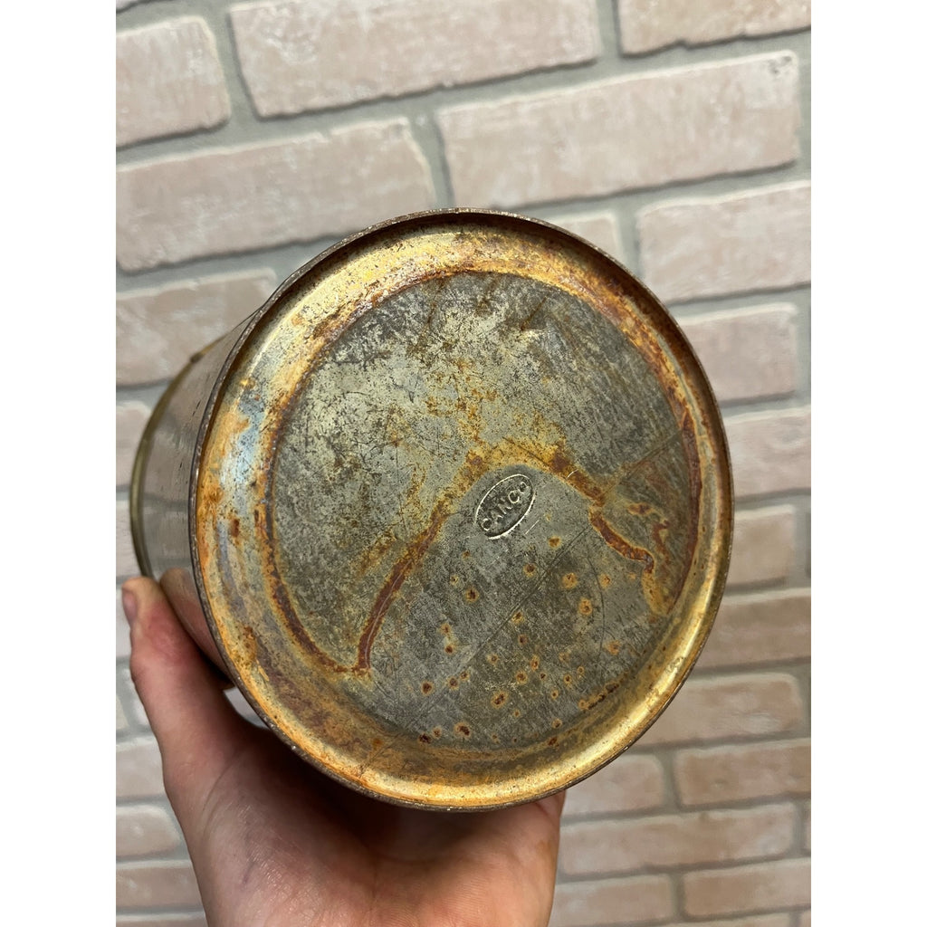Vintage Arno Herziger Lard Tin Pail Advertising Cedarburg, WI / Wisconsin