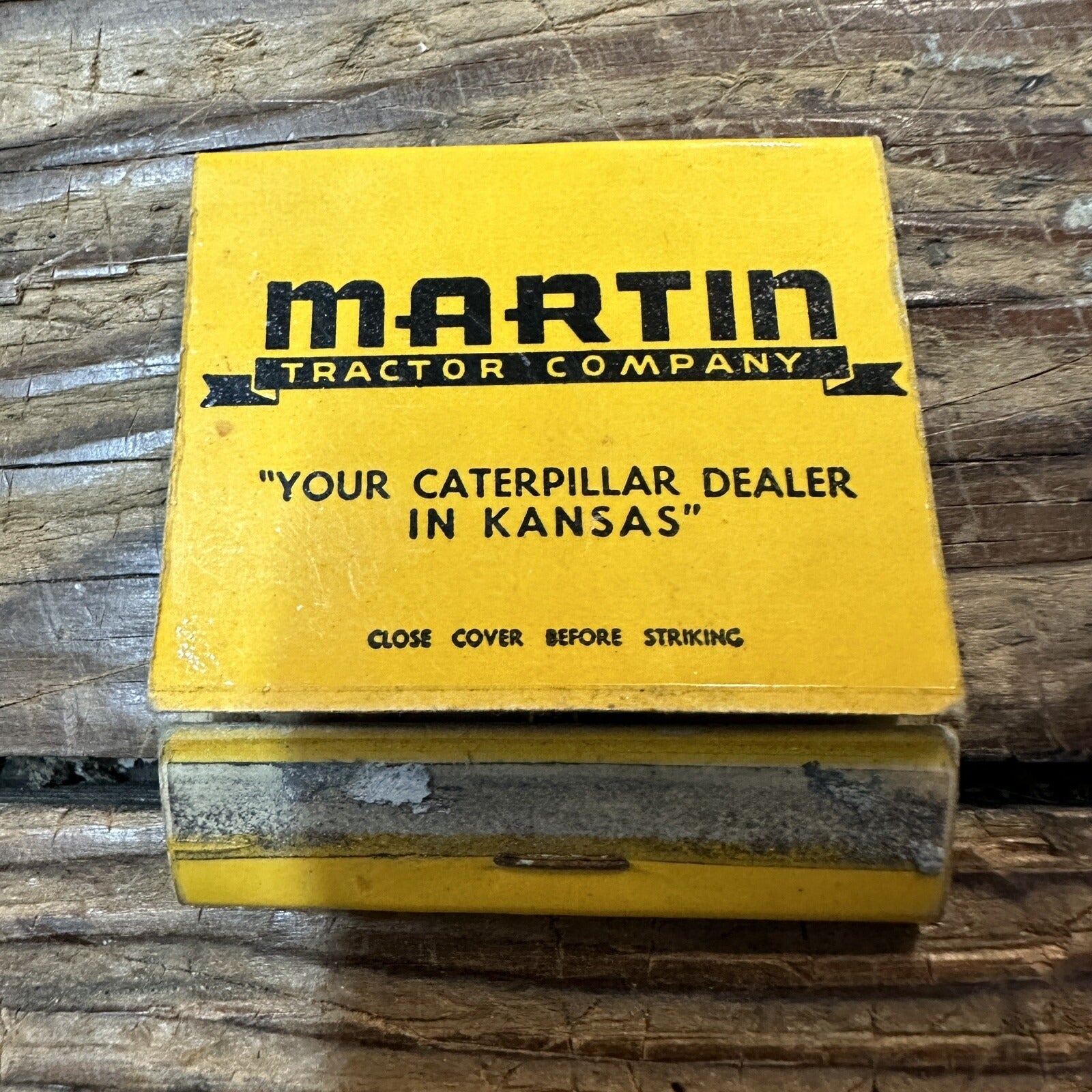 Vintage Advertising Matchbook - Martin Tractor Kansas Caterpillar Dealer