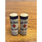 Vintage Red Cross Lax-Tabs Package Medicine Tubes Lot of 2 American Medical NY