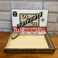 Vintage Fifty-Fifty 50-50 Cardboard Claro Cigar Box -- J.C. Winter Red Lion, PA