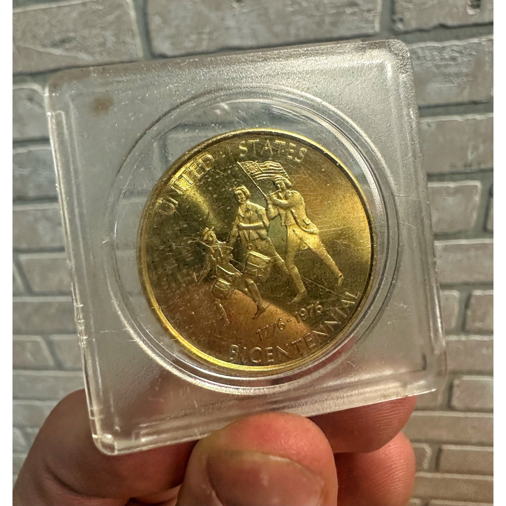 1976 Glatz Nature Park Oshkosh Wisconsin Brass Medal Coin US Bicentennial