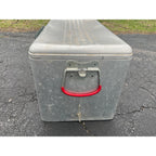 Vintage 1950's Aluminum 7UP Picnic Advertising Metal Cooler Ice Chest Cronstroms
