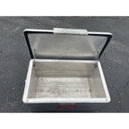 Vintage 1950's Aluminum 7UP Picnic Advertising Metal Cooler Ice Chest Cronstroms