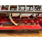 Vintage 1930s Arcade Mack Fire Hook & Ladder Truck Cast Iron Toy Large