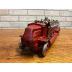 Vintage 1930s Arcade Mack Fire Hook & Ladder Truck Cast Iron Toy Large
