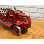 Vintage 1930s Arcade Mack Fire Hook & Ladder Truck Cast Iron Toy Large