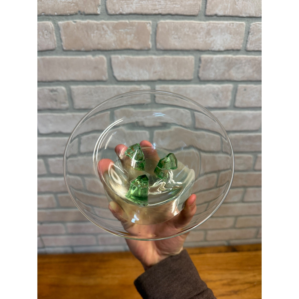 Fostoria Glass Company Green Uranium UV Glows Footed Dish
