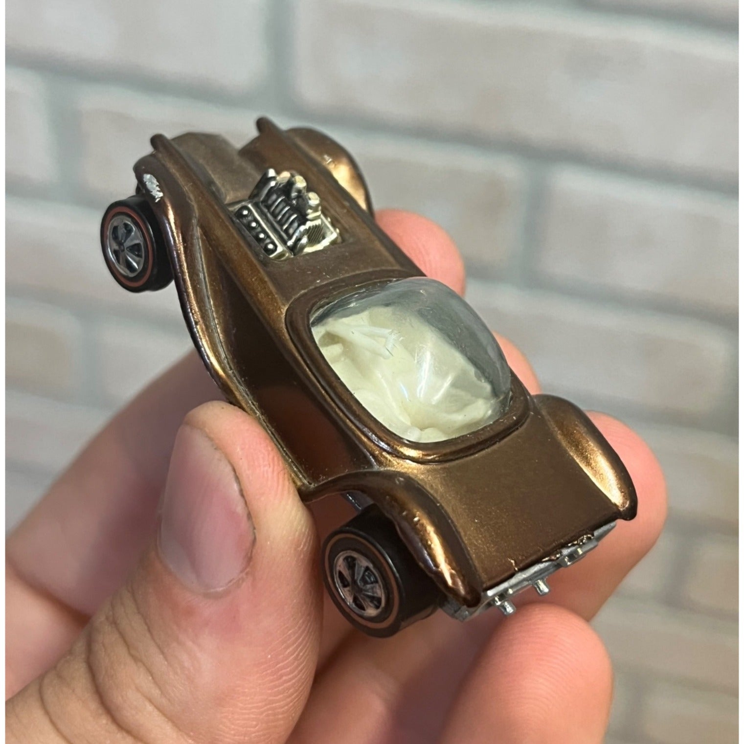 Vintage Hot Wheels Redline 1968 Beatnik Bandit - Tough Copper Color - MINTY