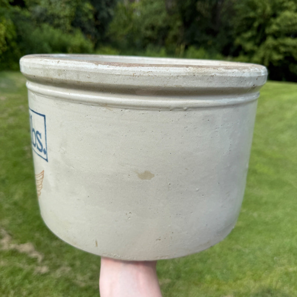 Antique Red Wing 20 lbs Butter Crock Stoneware