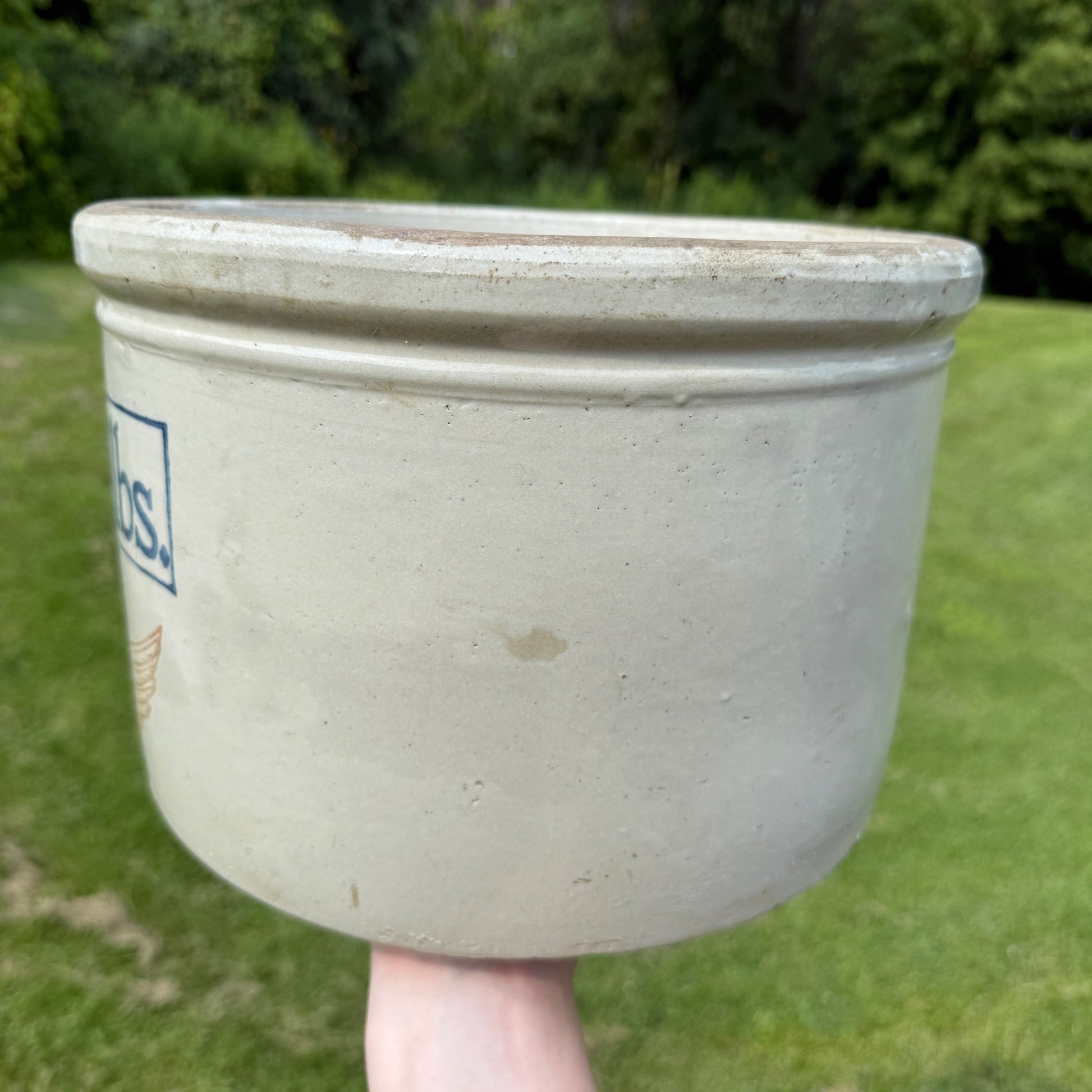 Antique Red Wing 20 lbs Butter Crock Stoneware