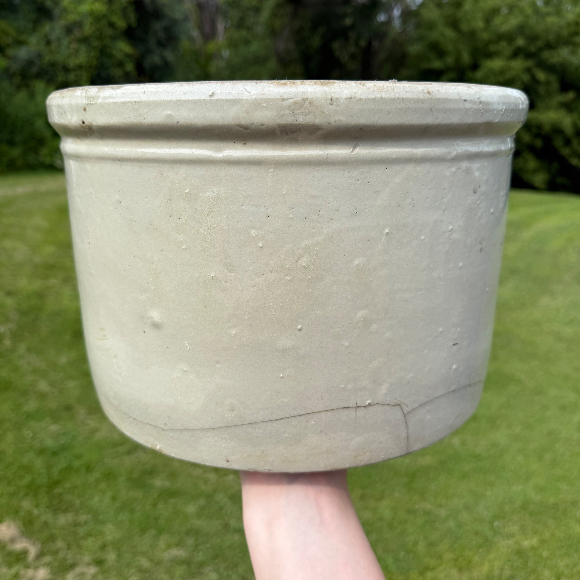 Antique Red Wing 20 lbs Butter Crock Stoneware