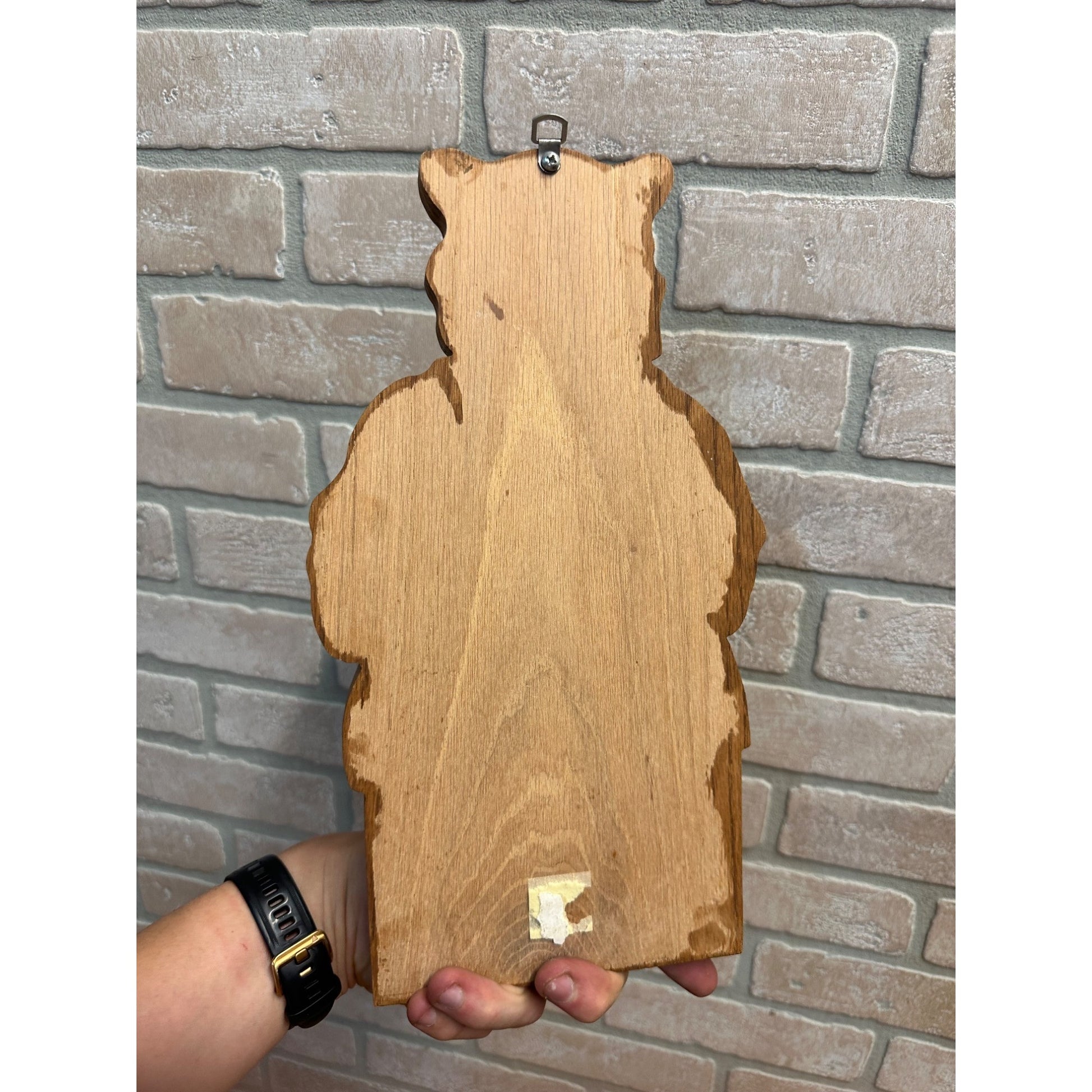 Vintage Black Americana Mammy Key Holder Hook Plaque Wooden Wall Decor