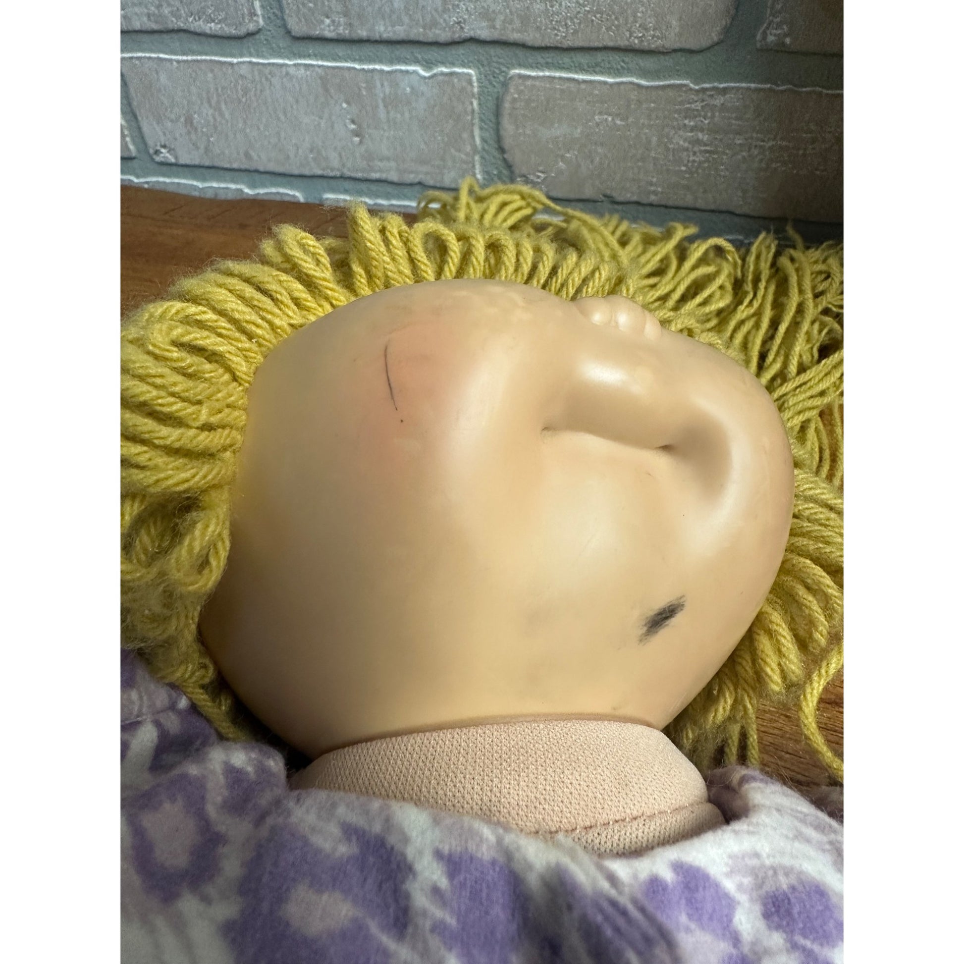 Vintage Cabbage Patch Kids Dolls 1980s Blonde & African American Bald - Used