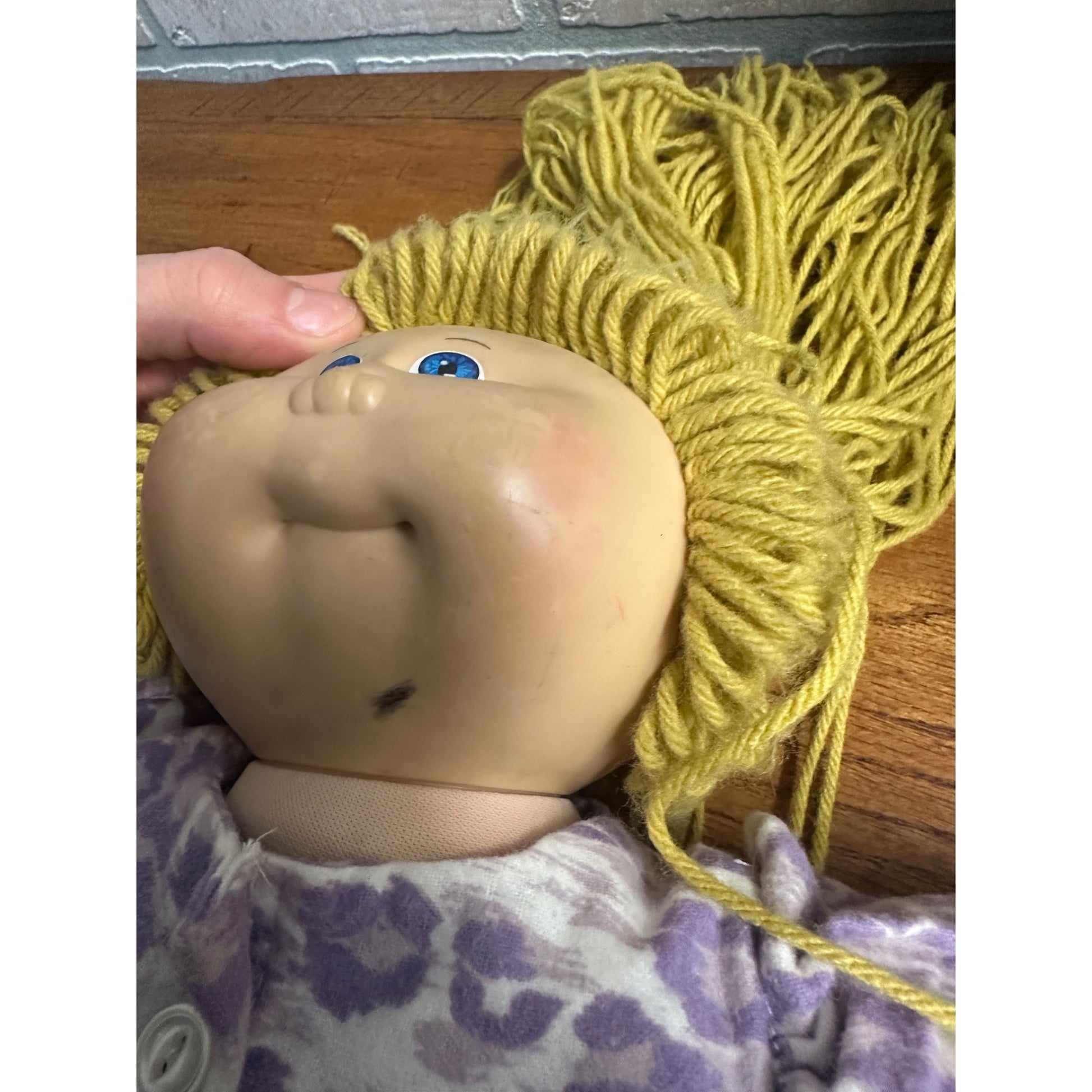 Vintage Cabbage Patch Kids Dolls 1980s Blonde & African American Bald - Used