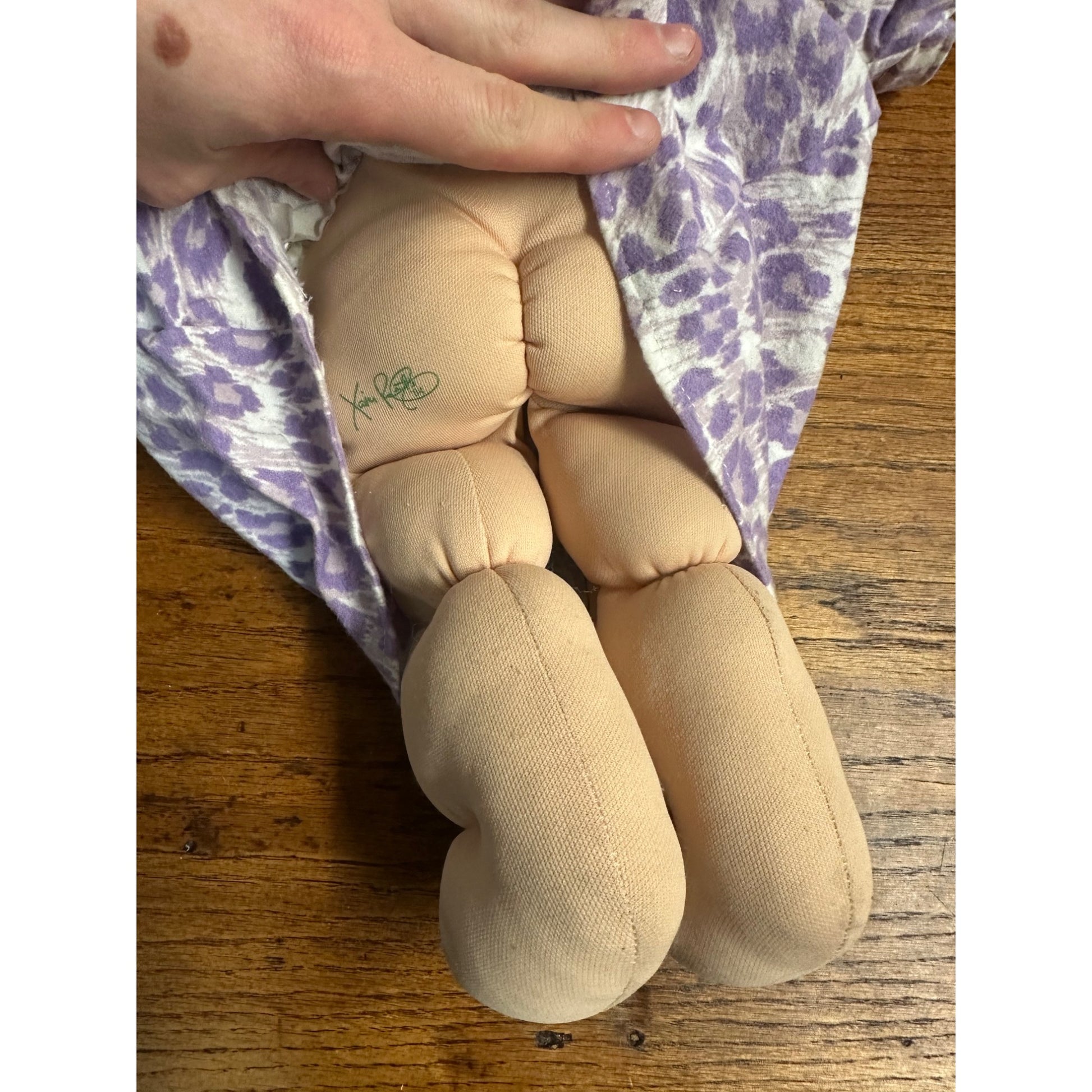 Vintage Cabbage Patch Kids Dolls 1980s Blonde & African American Bald - Used