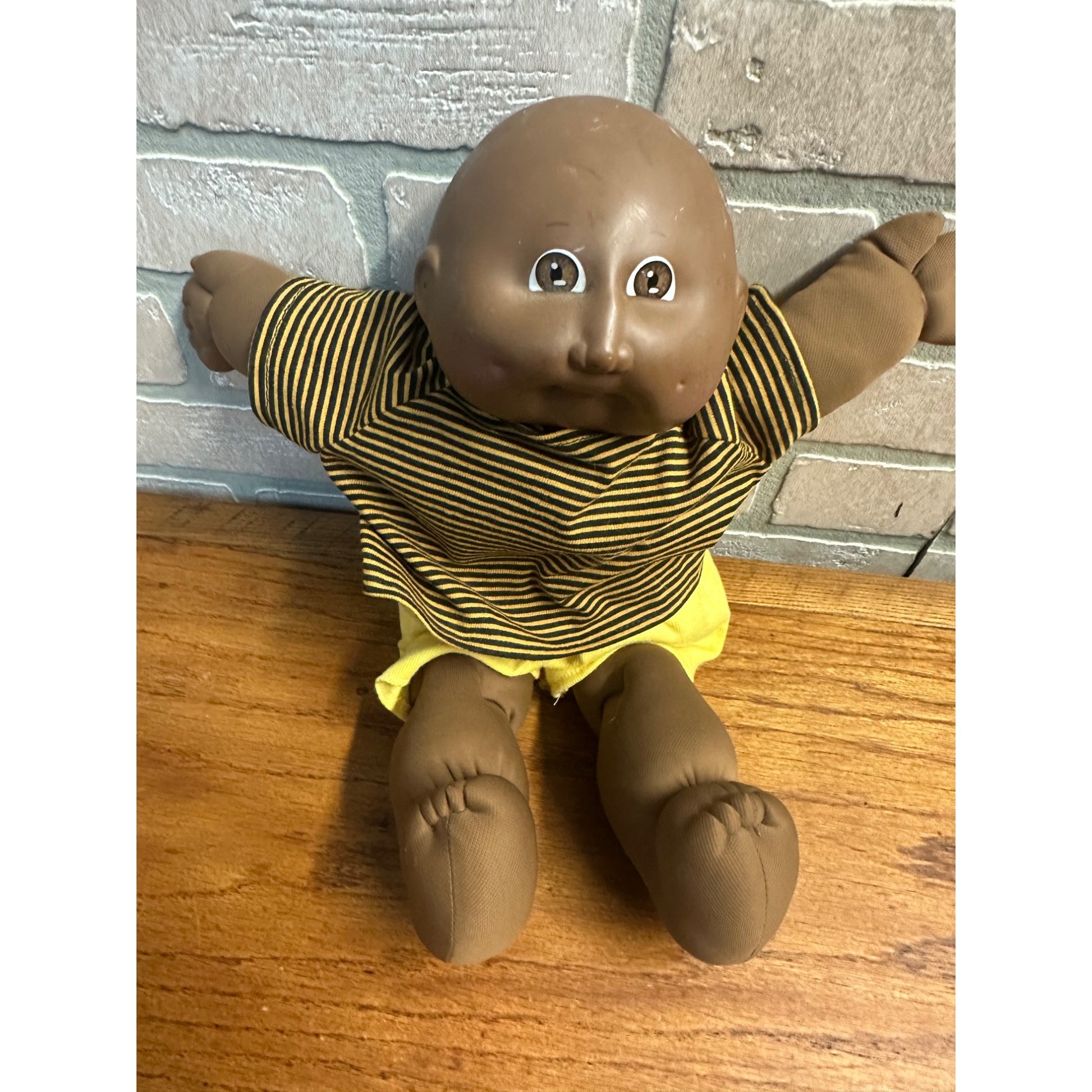 Vintage Cabbage Patch Kids Dolls 1980s Blonde & African American Bald - Used