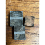 Vintage Letterpress Printing Block American Flags USA Patriotic Lot (3) Stamps