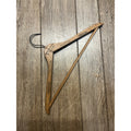 Vintage Crandall McKenzie Henderson Wooden Advertising Clothes Hanger Pittsburg