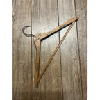 Vintage Crandall McKenzie Henderson Wooden Advertising Clothes Hanger Pittsburg