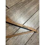 Vintage Crandall McKenzie Henderson Wooden Advertising Clothes Hanger Pittsburg