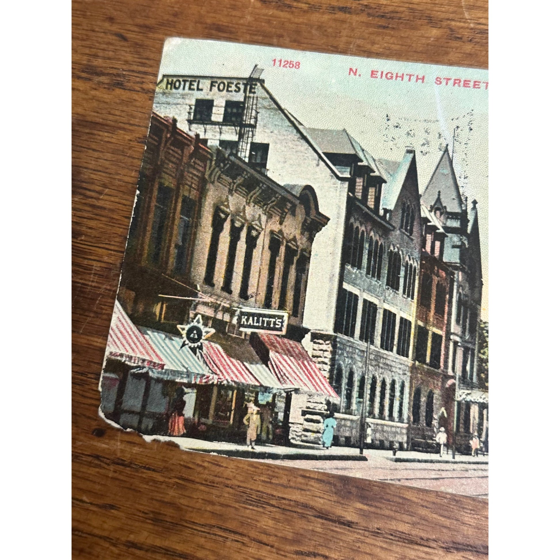 Vintage Postcard View of North Eighth Street Sheboygan Wisconsin WI 1910