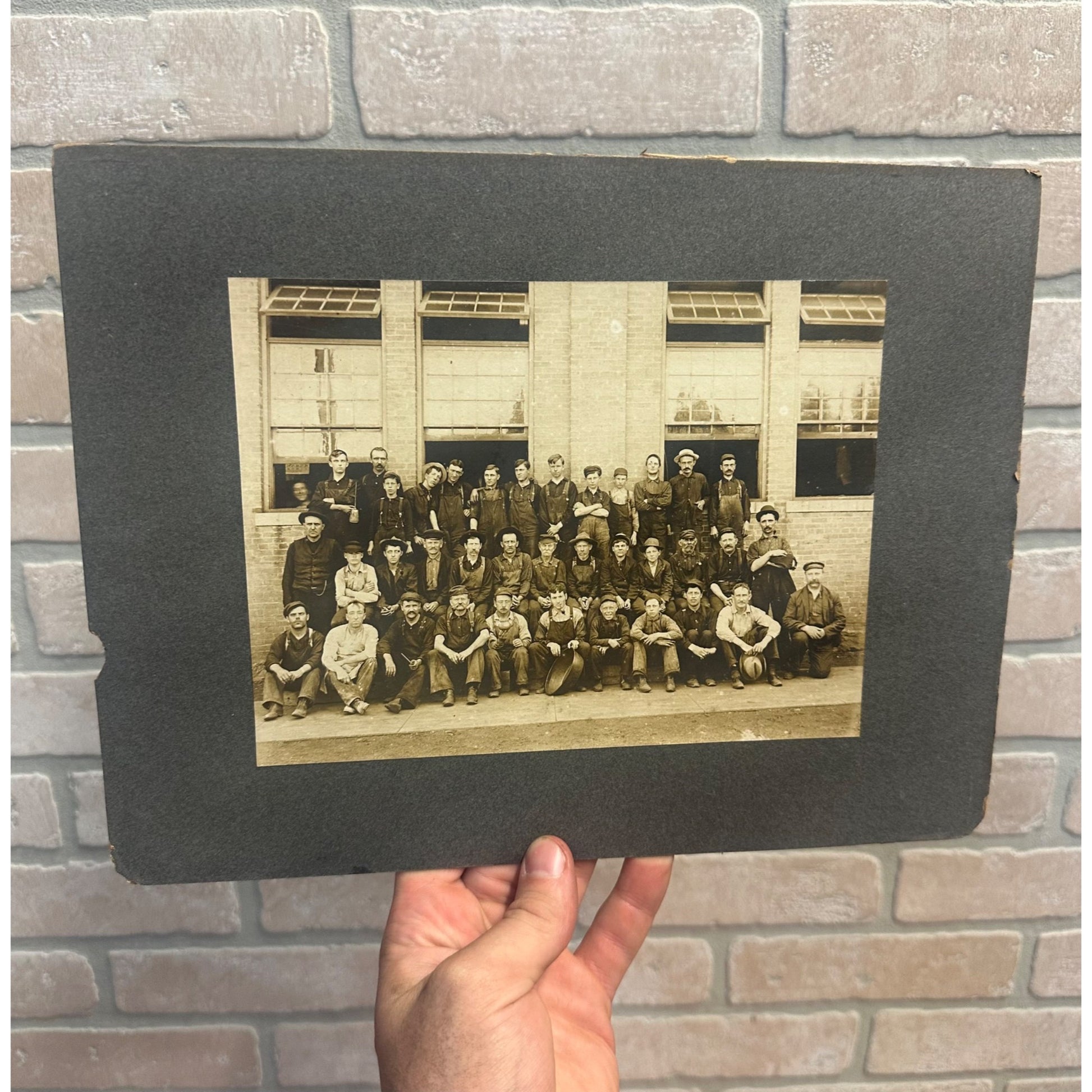 Original Early 1900s Kohler Plumbing Products Workers Cabinet Photo Wisconsin