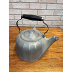Vintage Wagner Ware Sidney O 6qt Colonial Tea Kettle Aluminum Wooden Handle