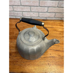 Vintage Wagner Ware Sidney O 6qt Colonial Tea Kettle Aluminum Wooden Handle