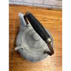 Vintage Wagner Ware Sidney O 6qt Colonial Tea Kettle Aluminum Wooden Handle