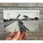 Wisconsin, WI, Pewaukee Lake, C M & St P Passenger Depot Early Postcard