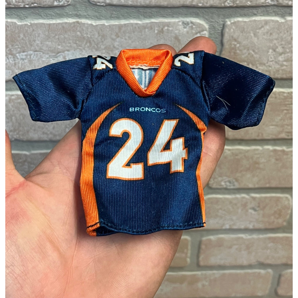 Denver Broncos Miniature Mini NFL Football Jersey Fits Dolls Listed Read! Bailey #24