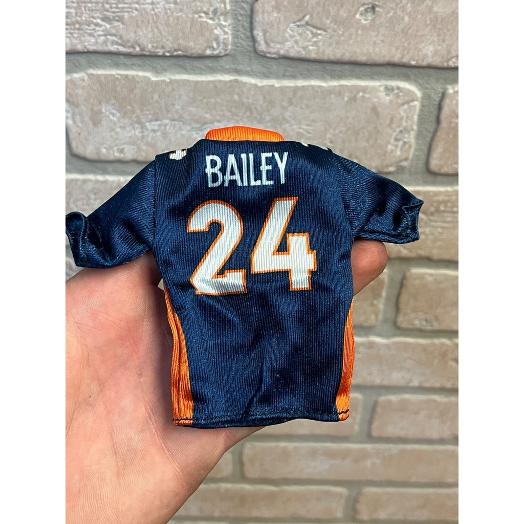 Denver Broncos Miniature Mini NFL Football Jersey Fits Dolls Listed Read! Bailey #24