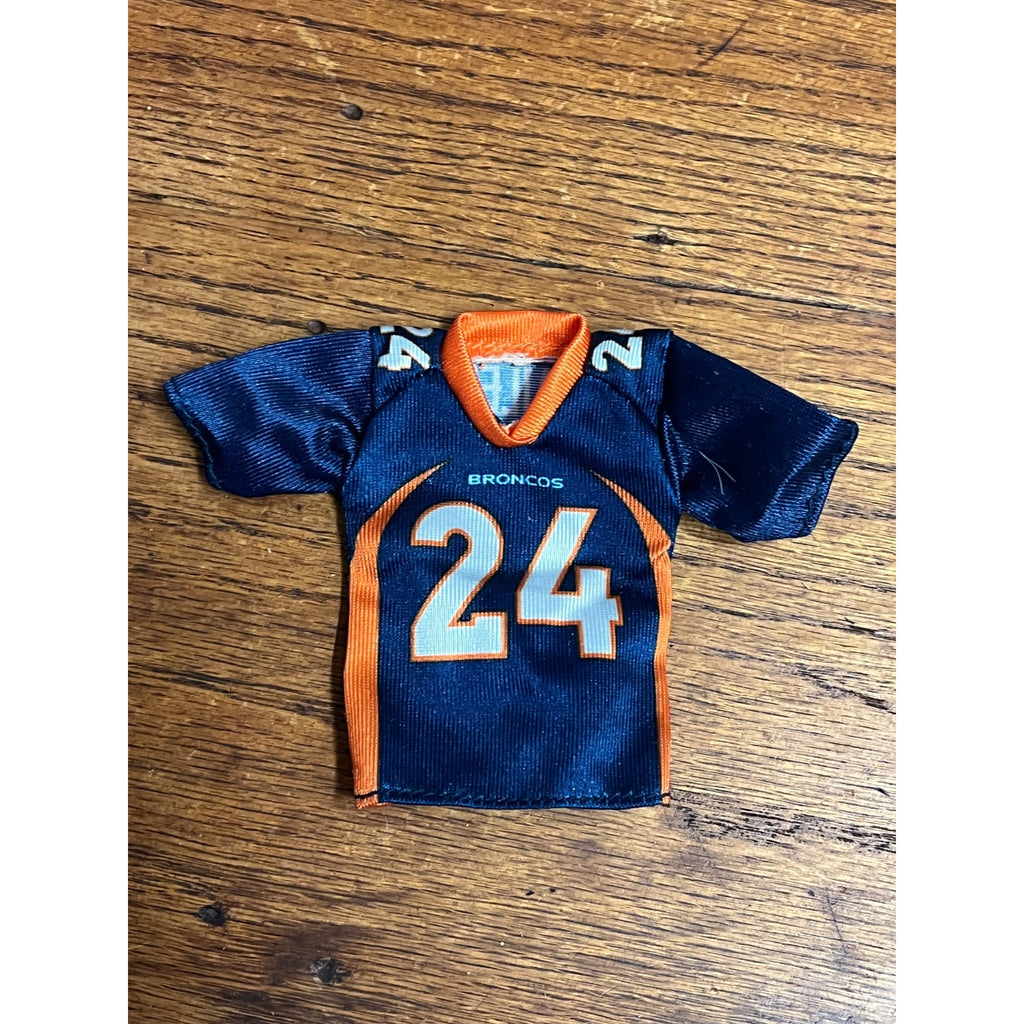 Denver Broncos Miniature Mini NFL Football Jersey Fits Dolls Listed Read! Bailey #24