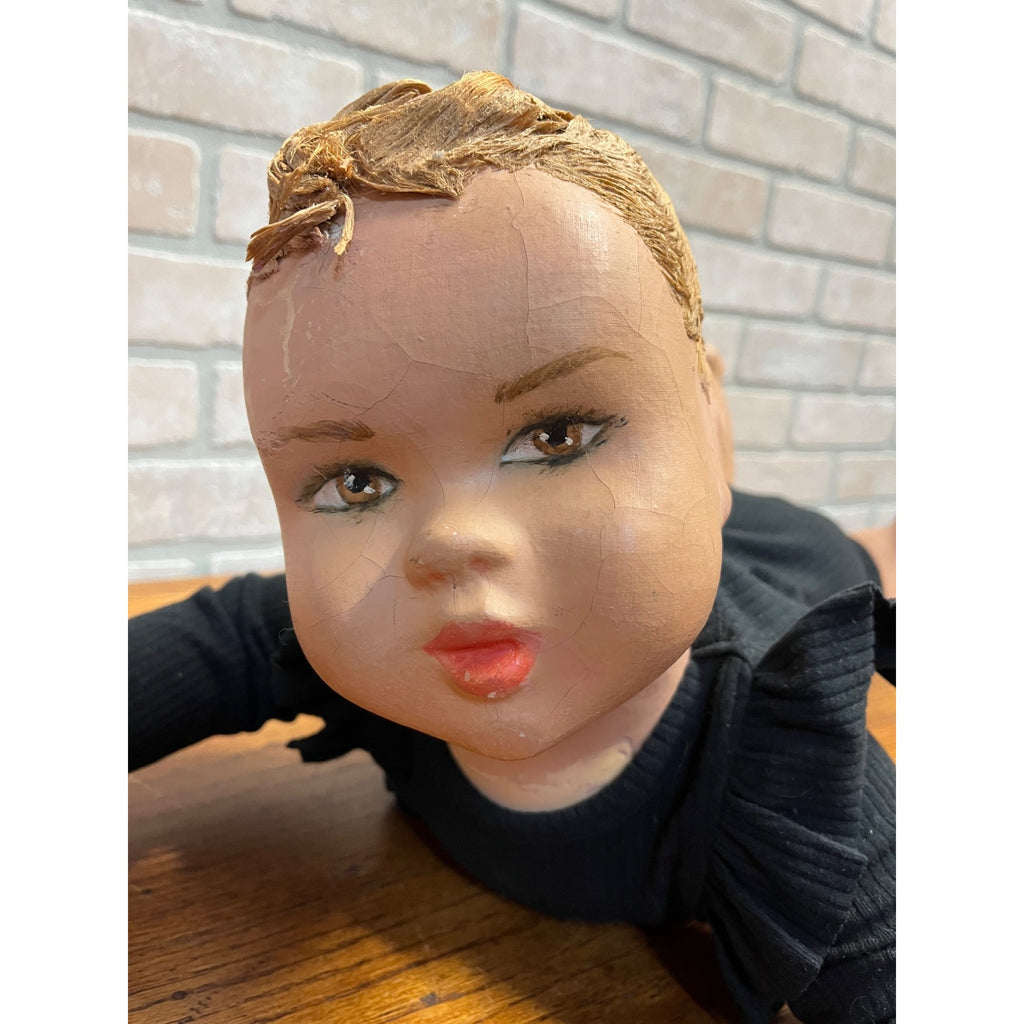 Original Vintage Crawling Baby Infant Clothes Department Store Display Mannequin