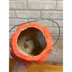Vintage 1950s Halloween Paper Mache Jack o' Lantern JOL Choir Boy Small 4" Pulp