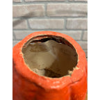 Vintage 1950s Halloween Paper Mache Jack o' Lantern JOL Choir Boy Small 4" Pulp