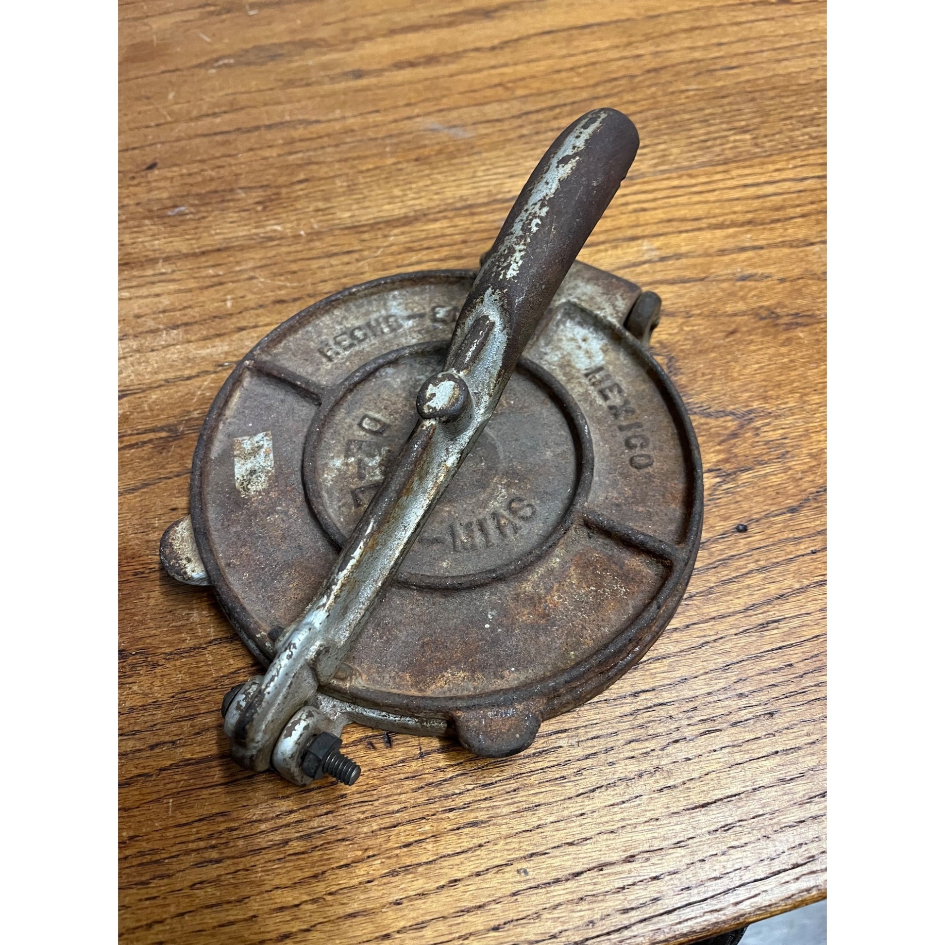 Vintage Cast Iron PAGOEL Tortilla Maker Made in Mexico Mexican De Las Mias