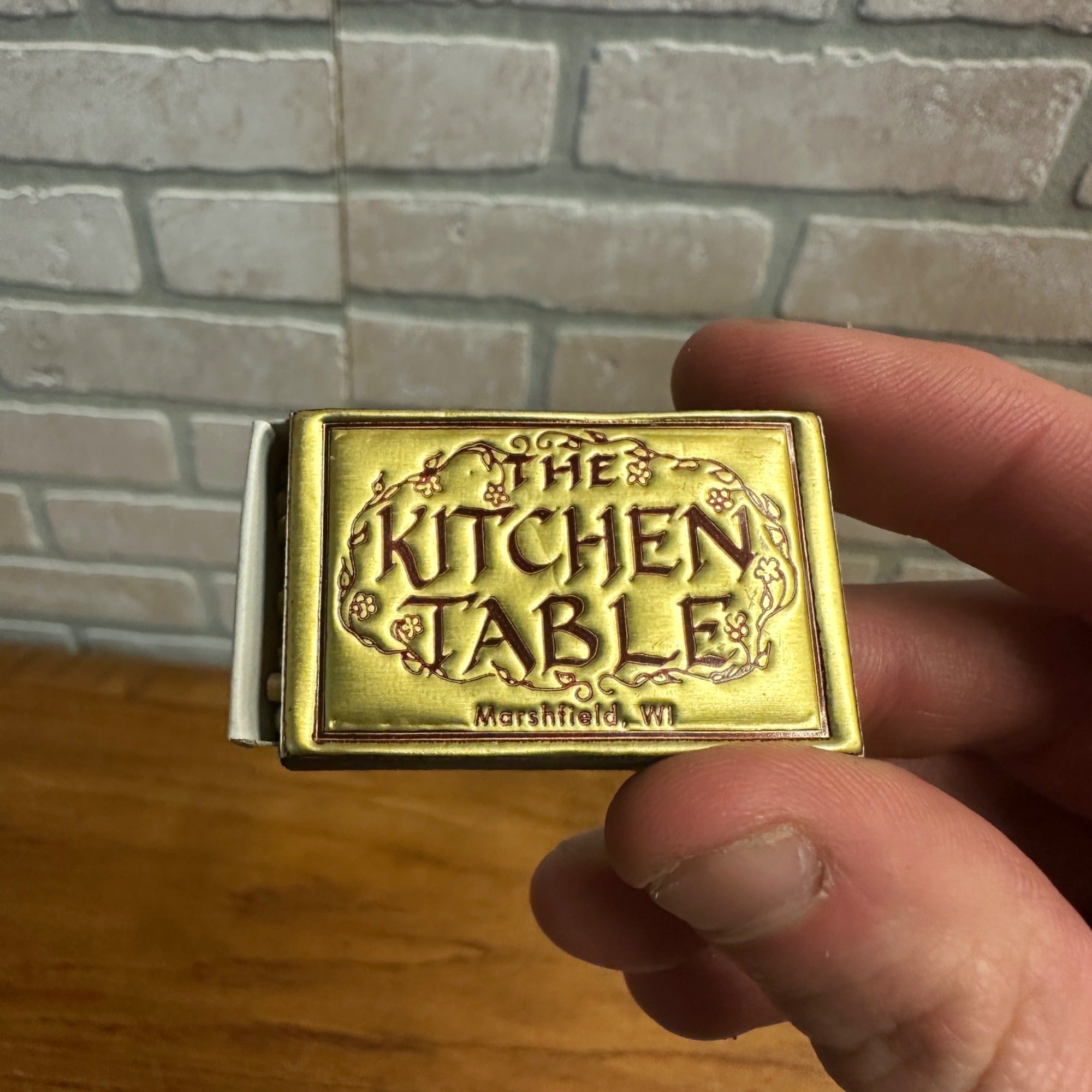 The Kitchen Table Marshfield Wi Supper Club Matchbook Box