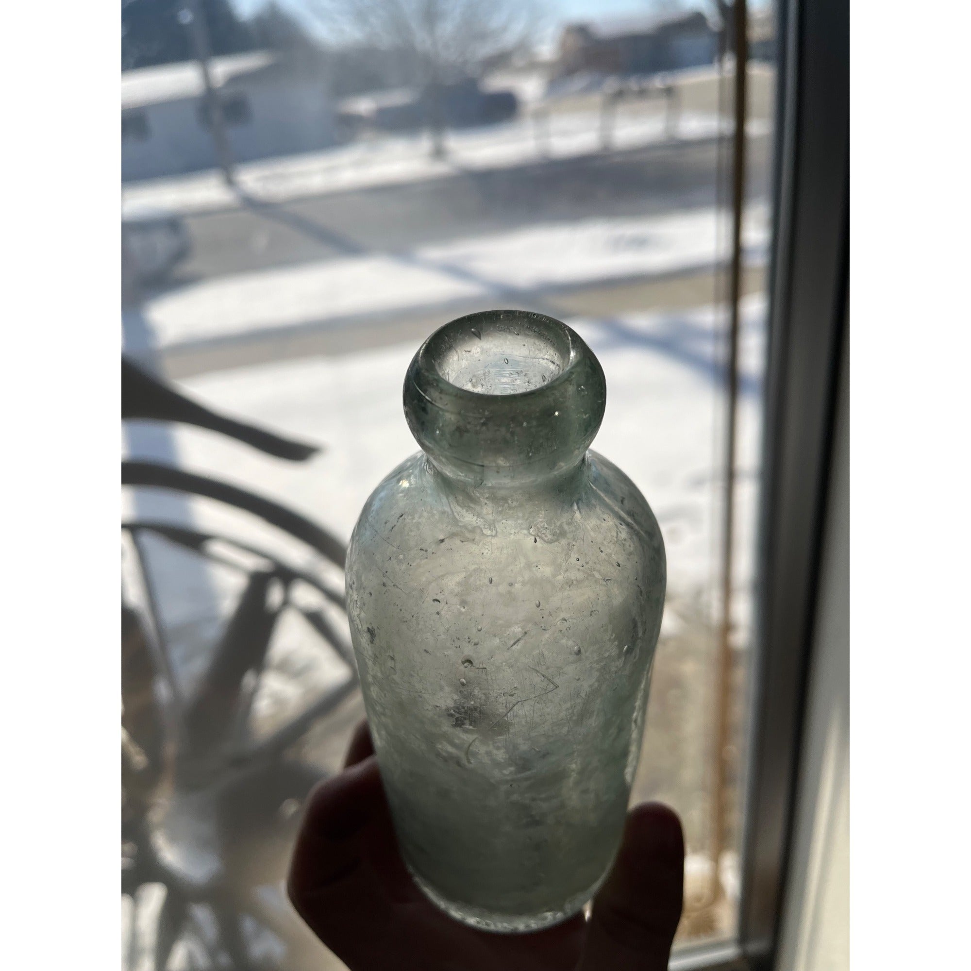 Geo. Zieger South Milwaukee Wisconsin Soda Bottle Blob Top Hutchinson Hutch WI