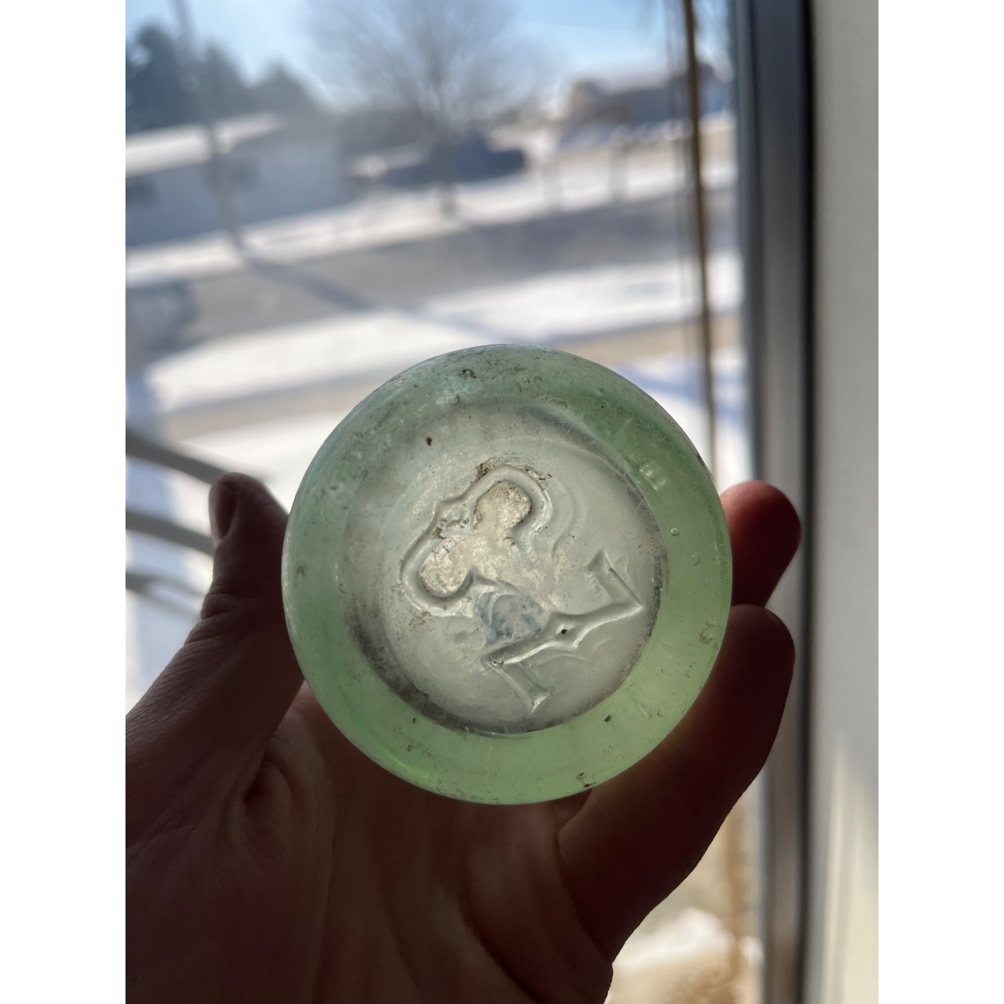 Geo. Zieger South Milwaukee Wisconsin Soda Bottle Blob Top Hutchinson Hutch WI