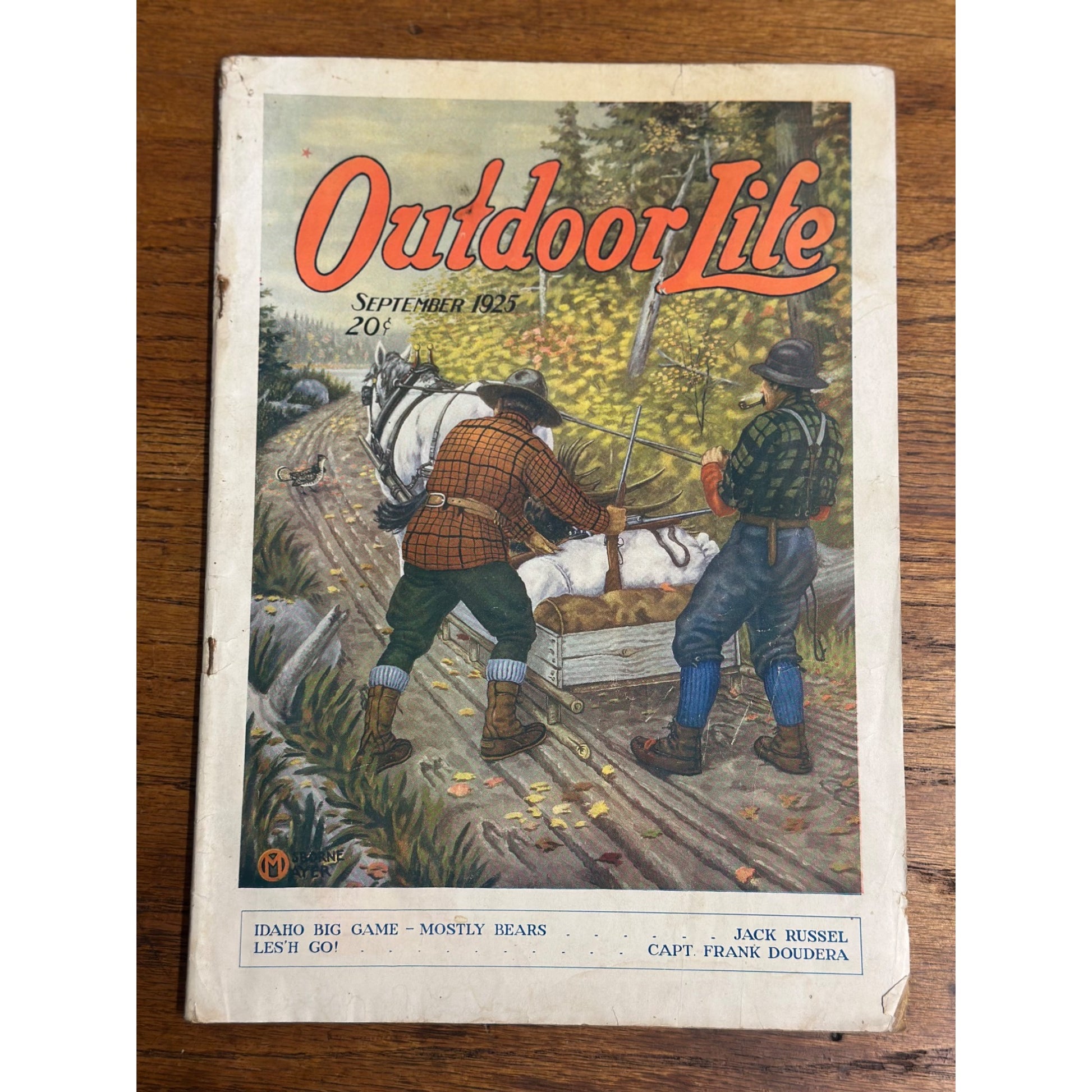 Vintage Outdoor Life Magazine (September 1925) Hunting Fishing Sportsman Ads