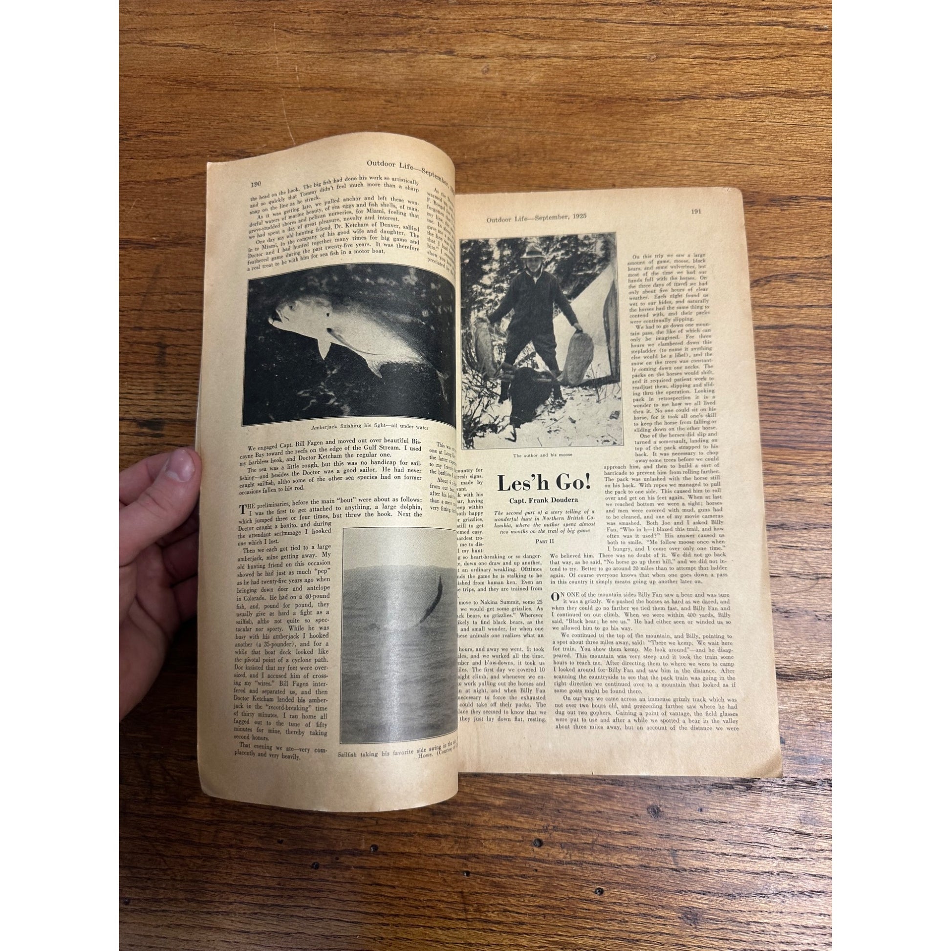 Vintage Outdoor Life Magazine (September 1925) Hunting Fishing Sportsman Ads