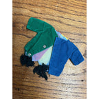 Vintage 1960s Ideal Tammy Doll Family Harlequin Top