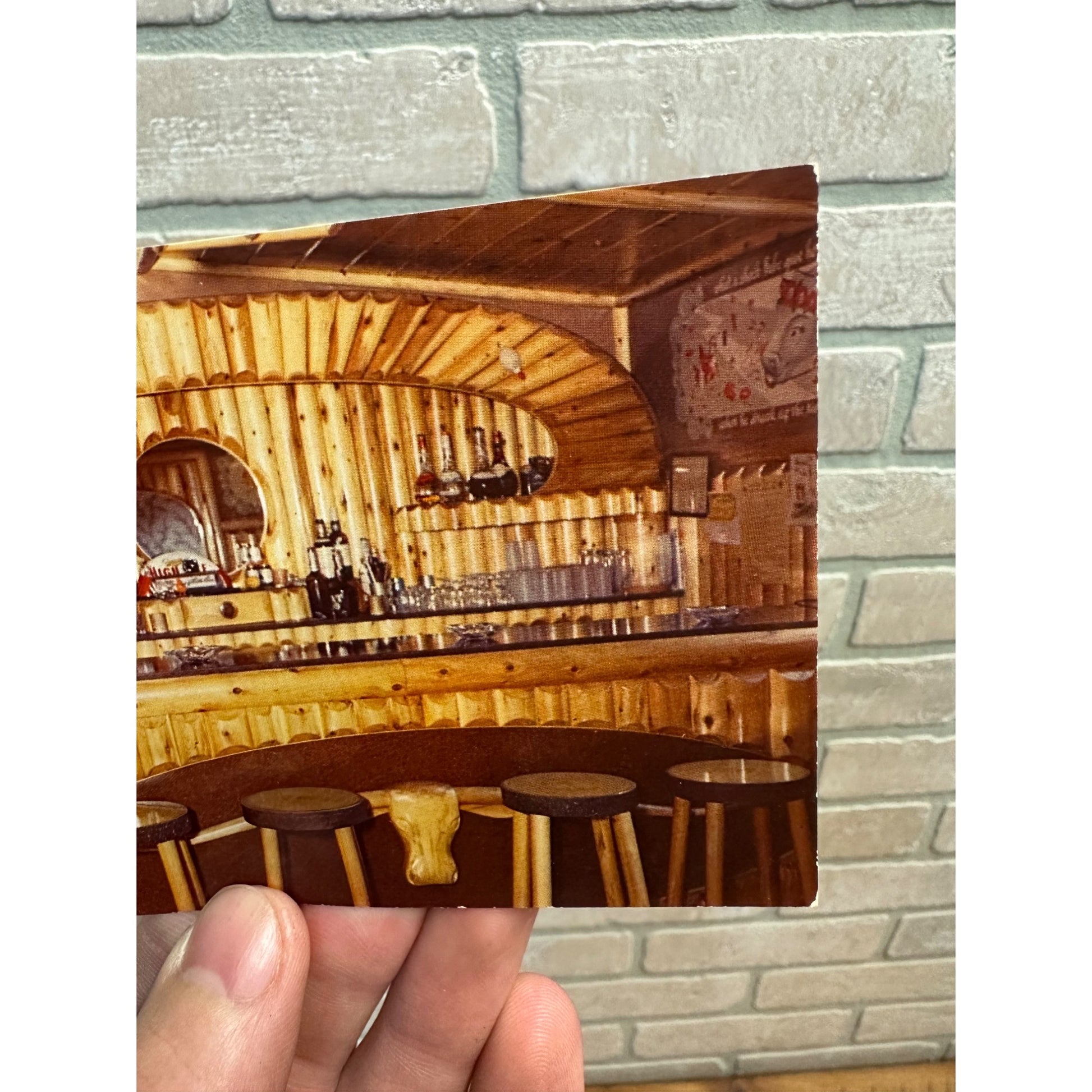 Resthaven Resort Pelican Lake Wisconsin Bar RPPC Real Photo Vintage Postcard Wis WI