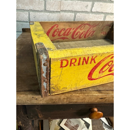 Vintage 1966 Coca Cola Wooden Chattanooga TN Heavy Duty Crate 6-Pack Carrier