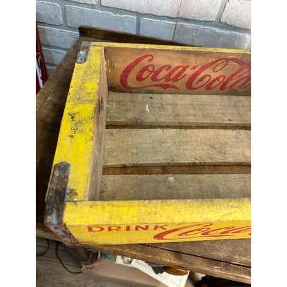 Vintage 1966 Coca Cola Wooden Chattanooga TN Heavy Duty Crate 6-Pack Carrier