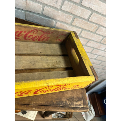 Vintage 1966 Coca Cola Wooden Chattanooga TN Heavy Duty Crate 6-Pack Carrier