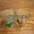 Welch's Jelly Jars Tyrannosaurus Brontosaurus Dinosaur Glasses Vintage 1988 lot