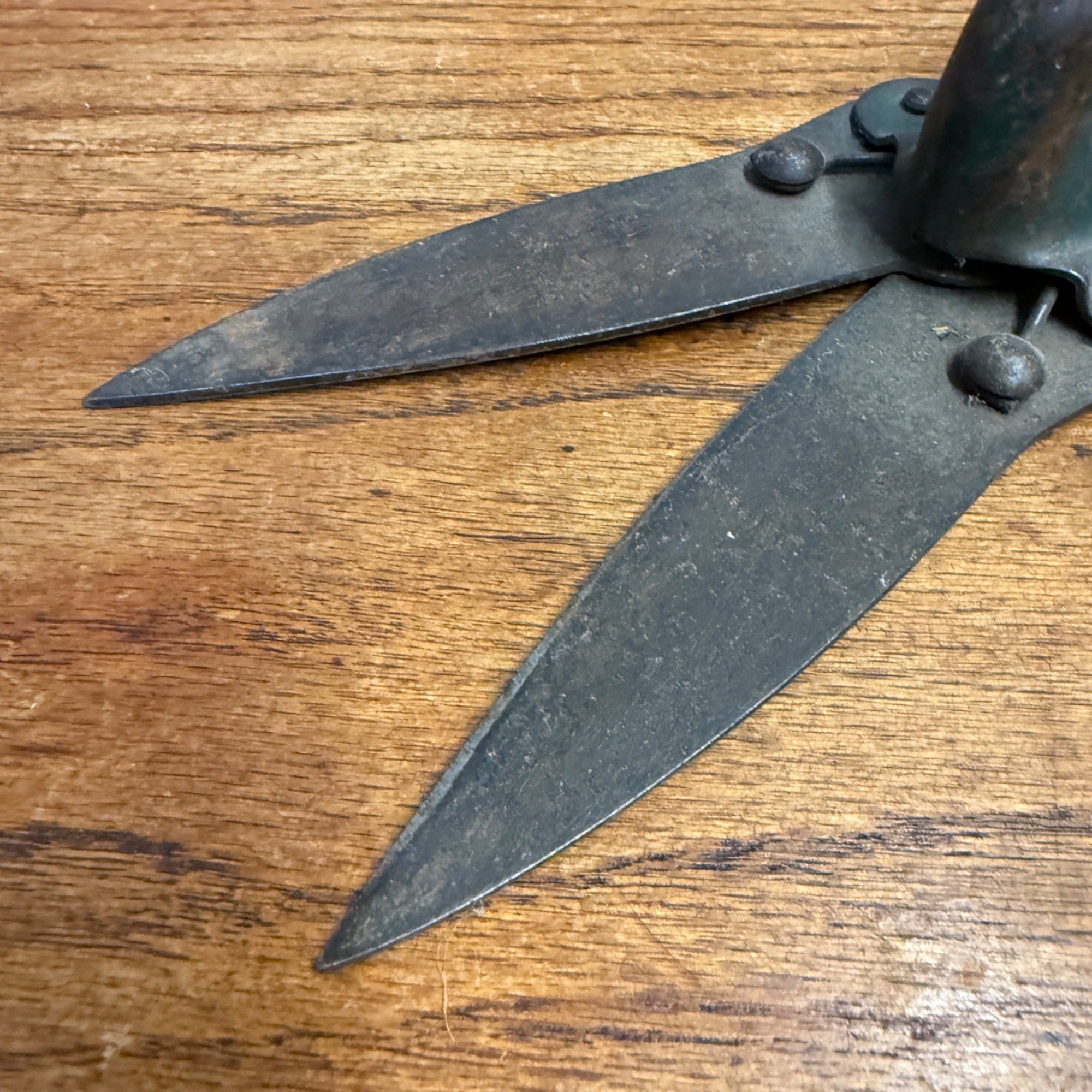 Vintage Hand Garden Shears Loppers Pruners Greenhouse Garden Decor Green