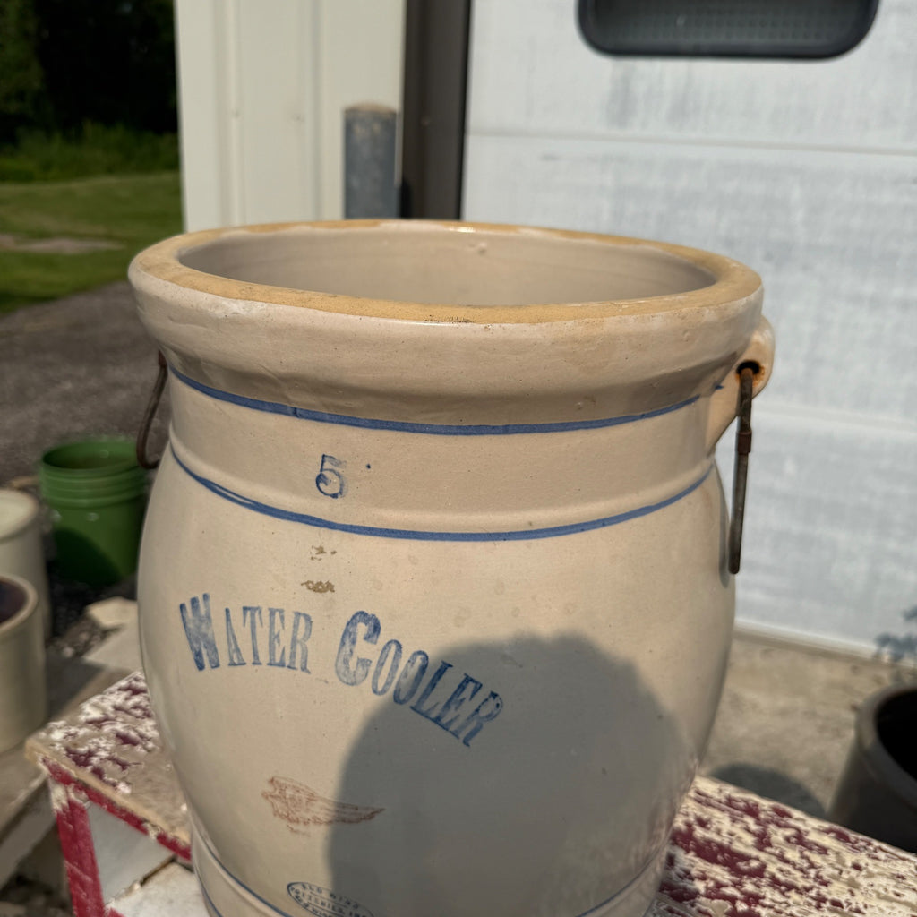 5 Gallon Red Wing Stoneware Water Cooler W/ Spigot No Lid